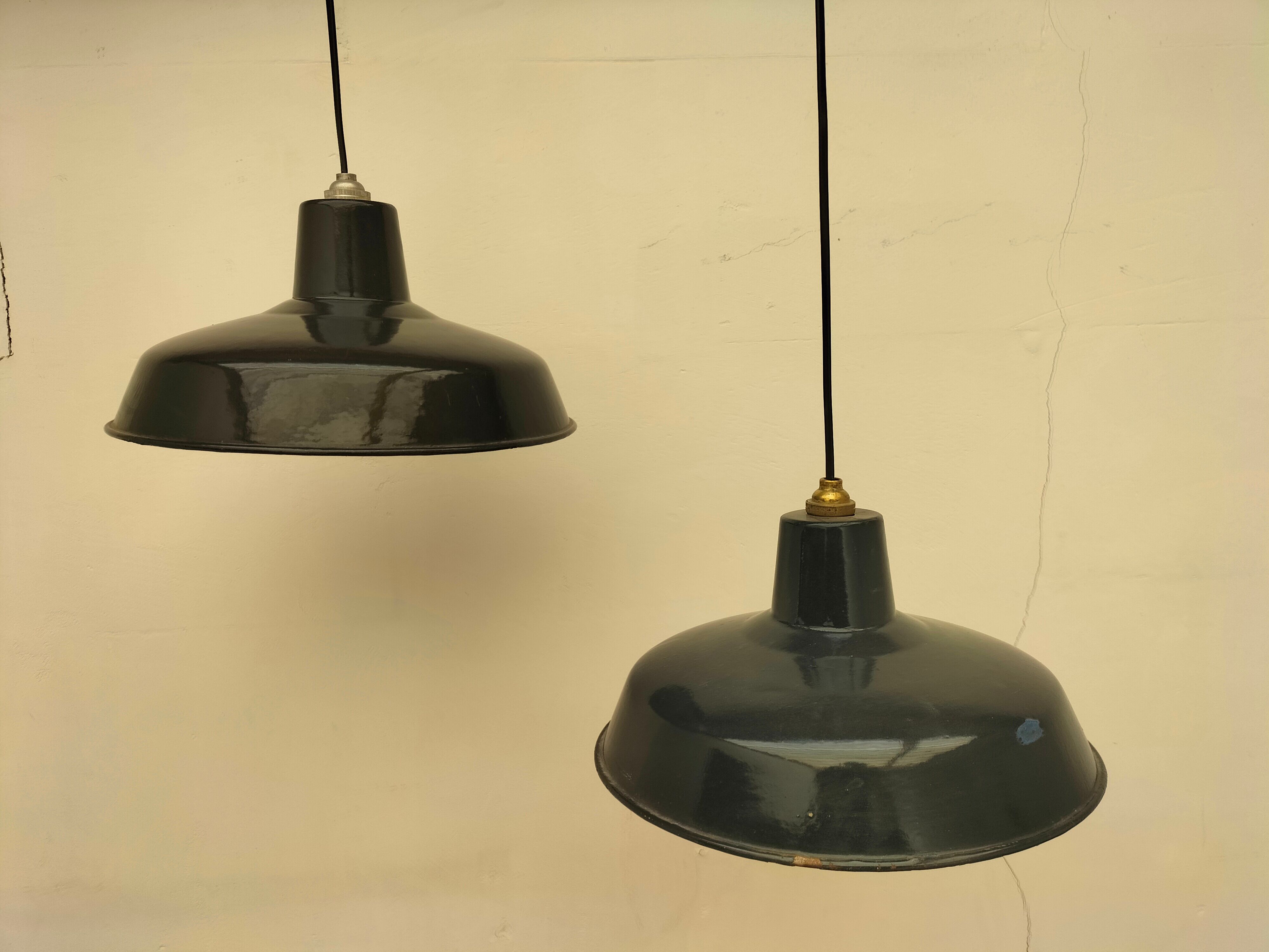 Pair of antique lamps