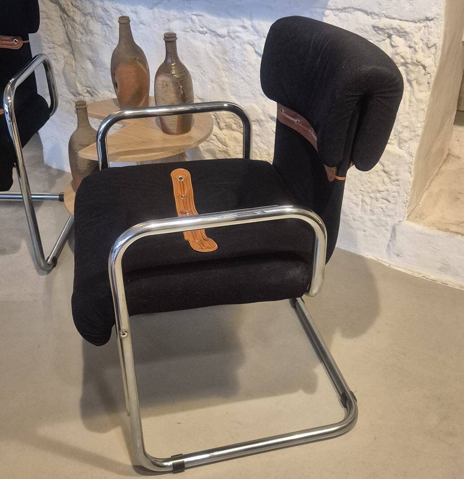 Chaises/fauteuils Guido Faleschini pour Hermes, 1970