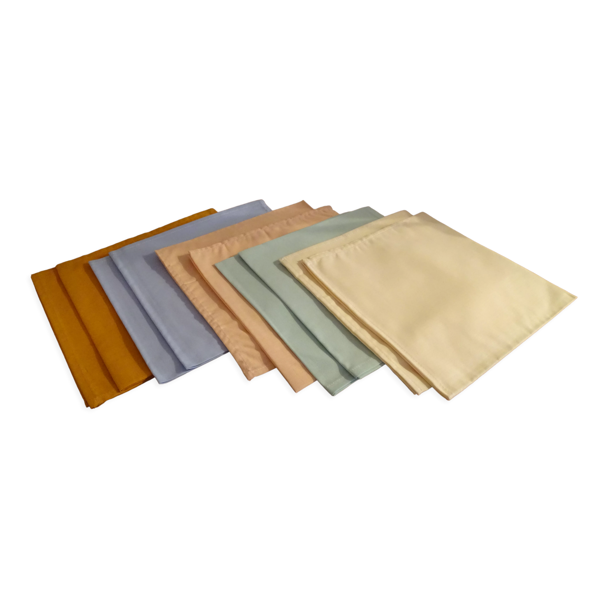 10 napkins Anne de Solène different colors 43 x 43 cm