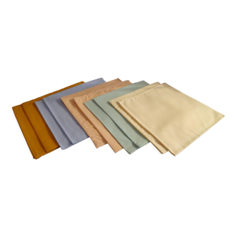 10 napkins Anne de Solène different colors 43 x 43 cm