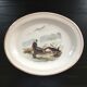 Plat oval décor breton signé