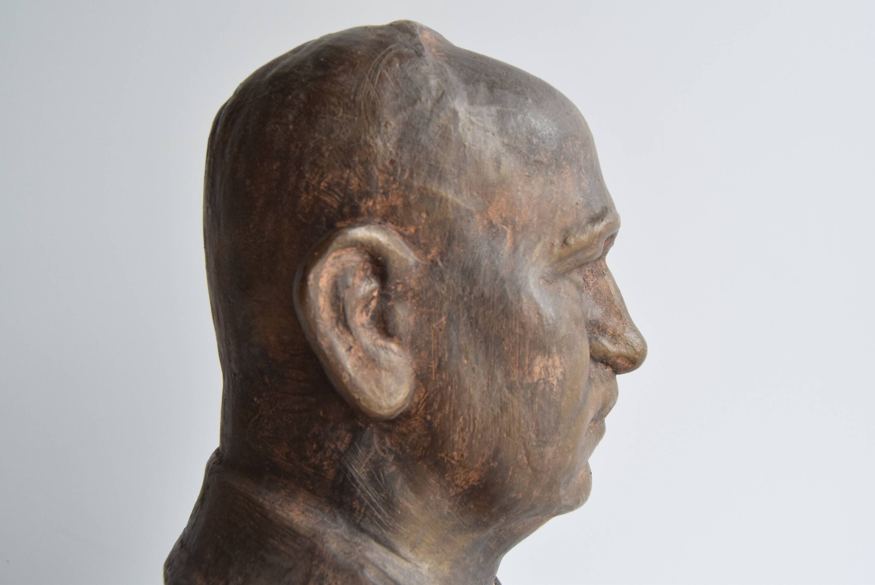 Doctor Edvard Beneš Ceramic Bust, circa 1950's