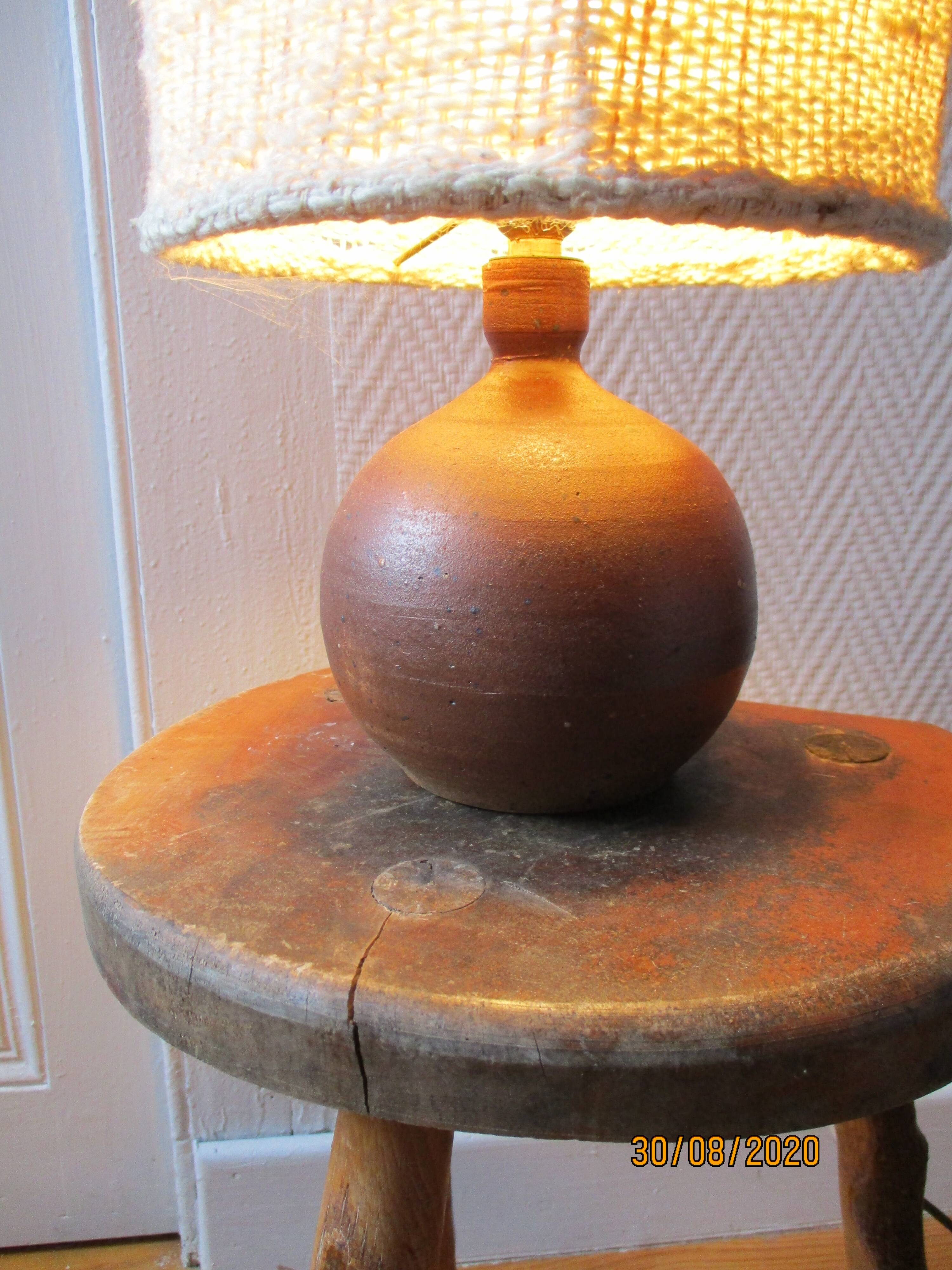 70s wool sandstone lampshade lampshade