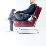 Unique armchair produced in the Bauhaus era, completely restored for the 21st century. the armchair