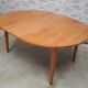 Danish oval table oval 160x120cm, 1975