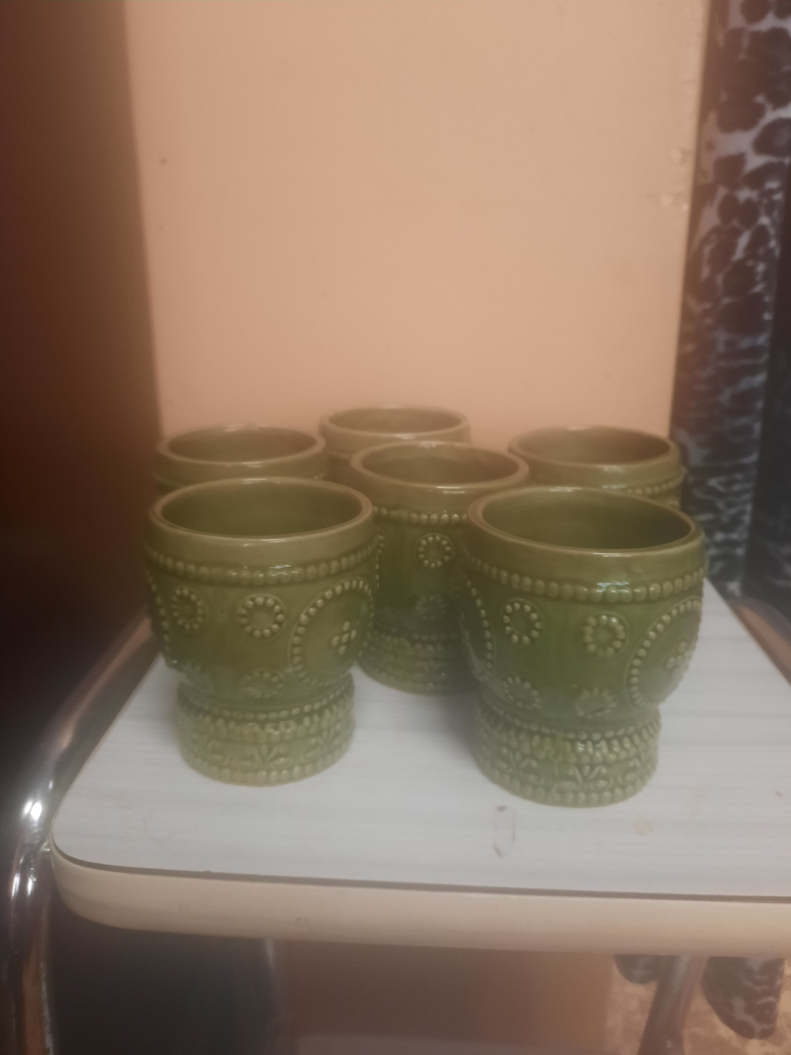6 ceramic cups