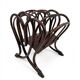 Thonet curved wood magazine rack Art Nouveau