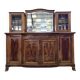 Buffet vitrine galbé époque Art Nouveau, dans l'esprit de L'école de Nancy