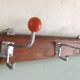 Patère à 3 têtes boules orange / vintage années 50- 60