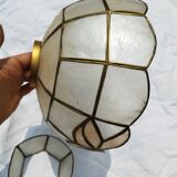 Set of 4 lampshade suspensions in mother-of-pearl