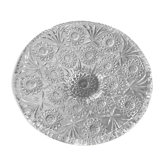 Plat en verre ciselé