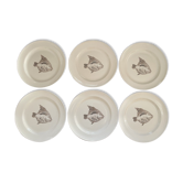Set de 6 assiettes poisson Ascentielle