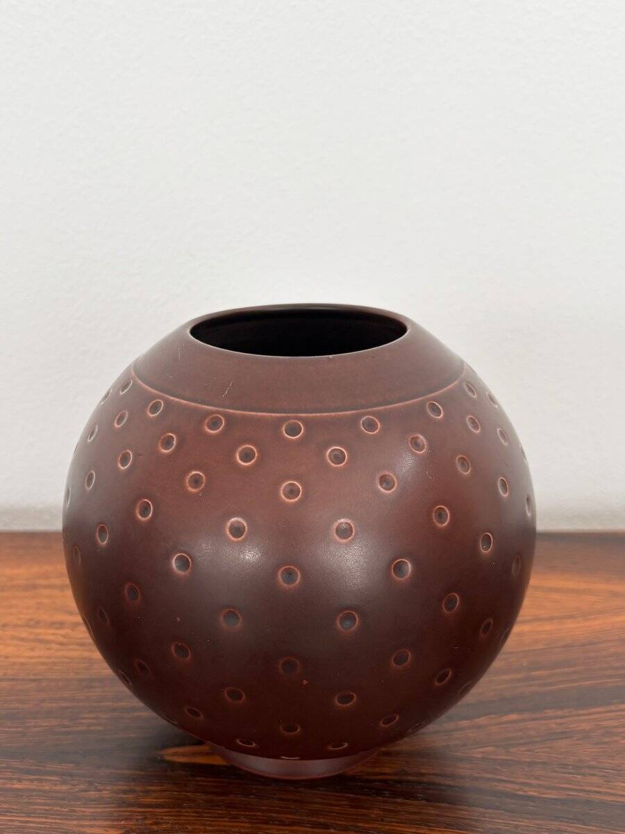 Scandinavian Ceramic Aluminia Marselis Series Vase by Nils Thorsson for Royal Copenaghen, Denmark, 1950s