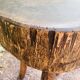 Tabouret tripode en bois massif
