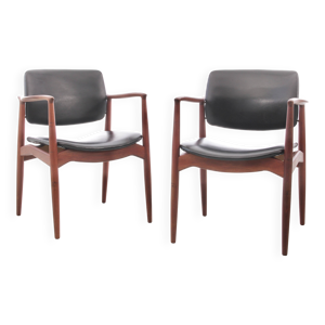 Paire de fauteuils scandinaves - teck