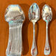 Christofle Perles, 72-piece cutlery set in silver-plated metal, excellent condition.