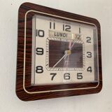 Vintage clock Japy in Formica 70s