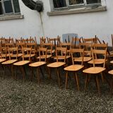 Série de 50 chaises  bistrot 1960