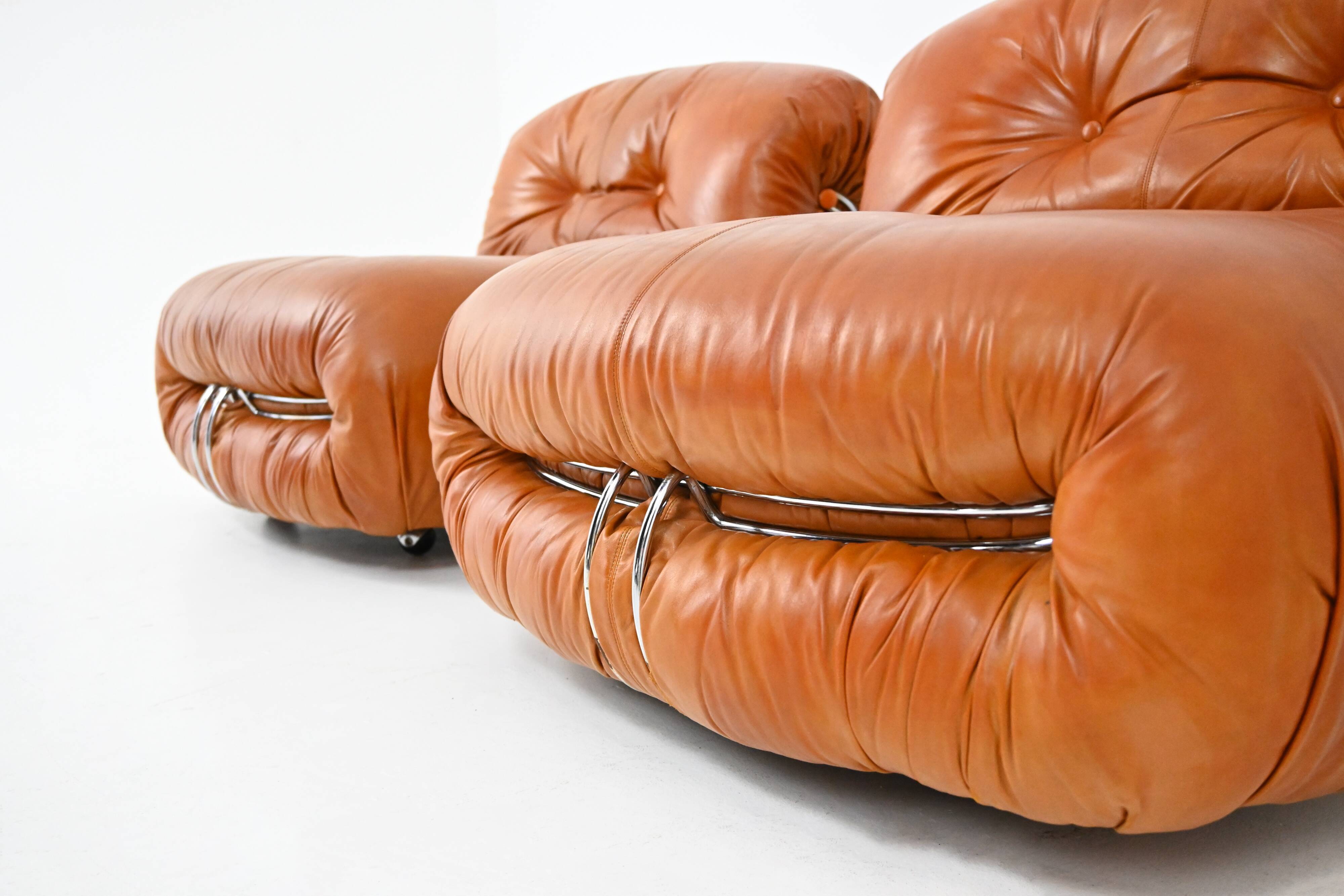 Set of 2 Soriana Armchairs by Afra & Tobia Scarpa for Cassina, years