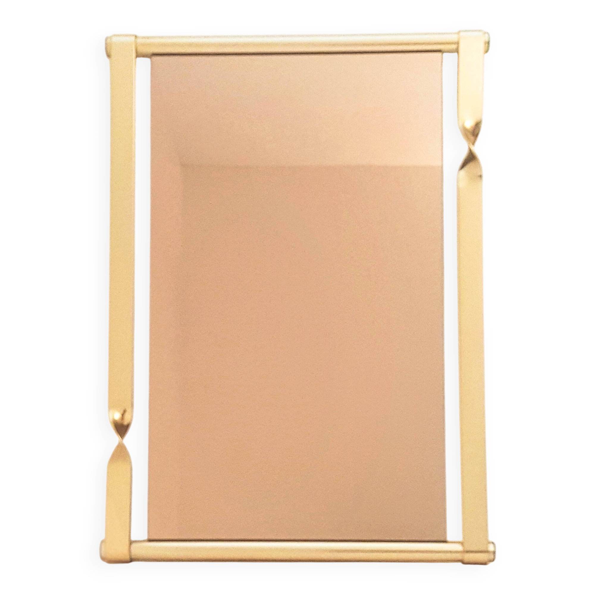 Miroir du milieu du siècle de Luciano Frigerio avec cadre torsadé doré, Italie, Italie