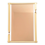 Miroir du milieu du siècle de Luciano Frigerio avec cadre torsadé doré, Italie, Italie