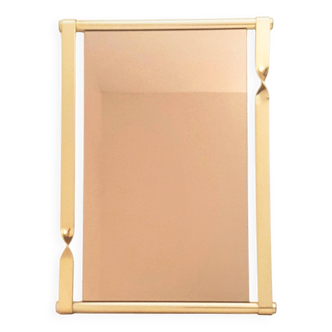 Luciano Frigerio Mid Century Mirror with Golden Twisted Frame, Italy, Italy