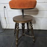 Ancien tabouret de piano réglable