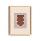 A pair of abstract paintings on paper, signed eawy