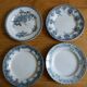 Lot 4 mismatched flat plates Terre de fer