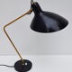 Black office vintage lamp by Jean Boris Lacroix - 1965