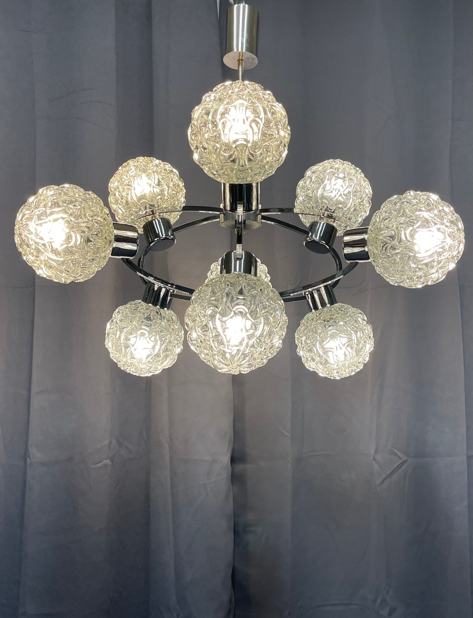 Chandelier of richard essig years 60/70 space age very good condition
