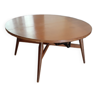 Table basse vintage scandinave smorrebrod relevable a système