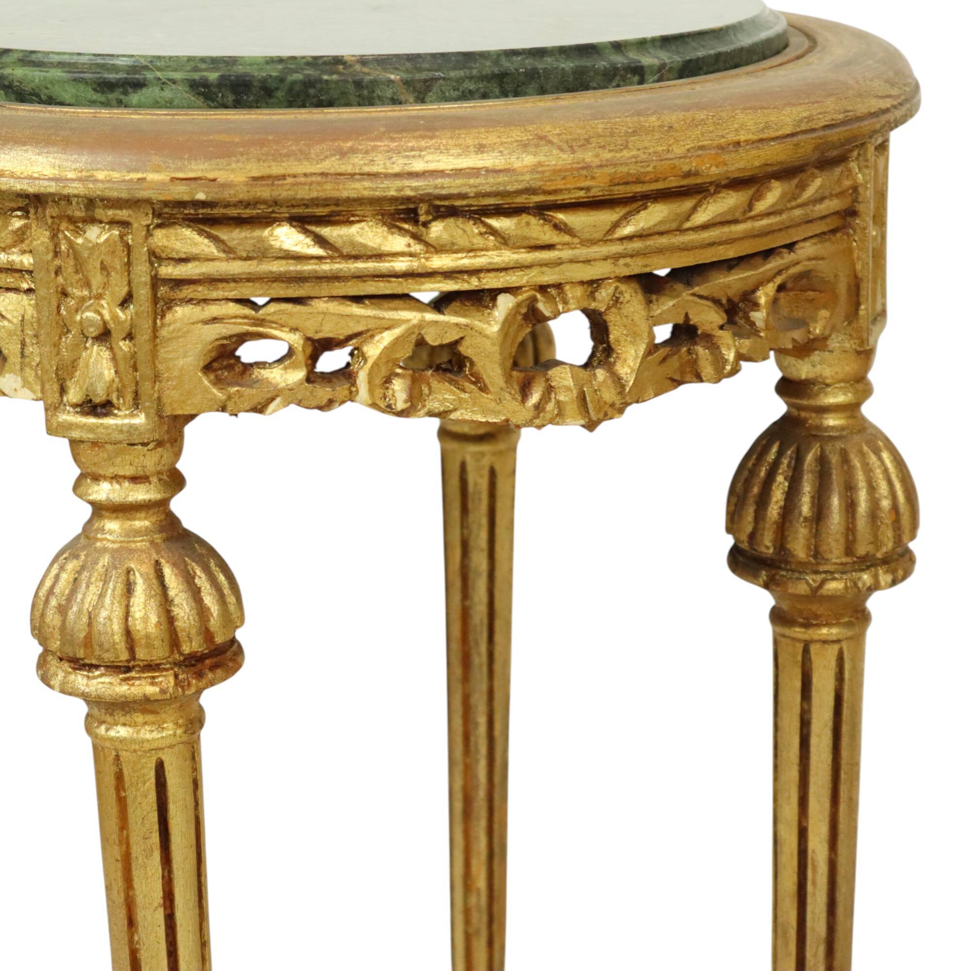 French Antique Side Tables Plant Tables Marble Empire Style