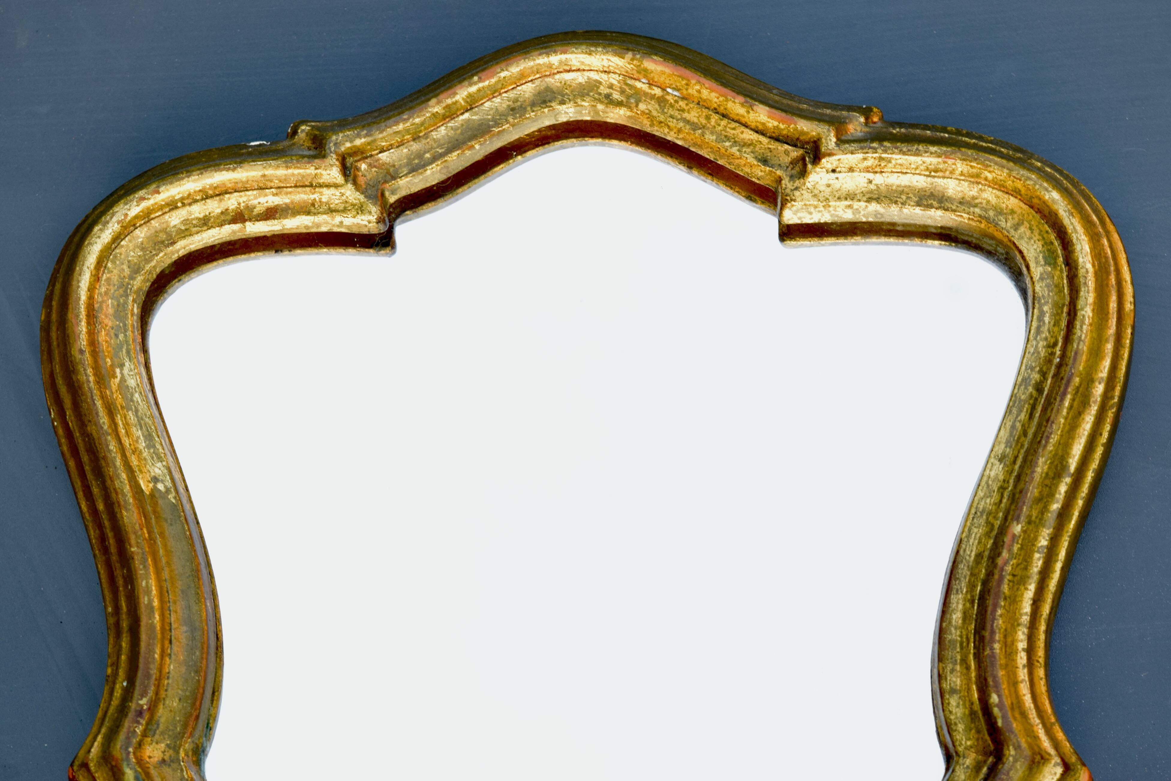 Mirror in gilded painted wood - 1960s