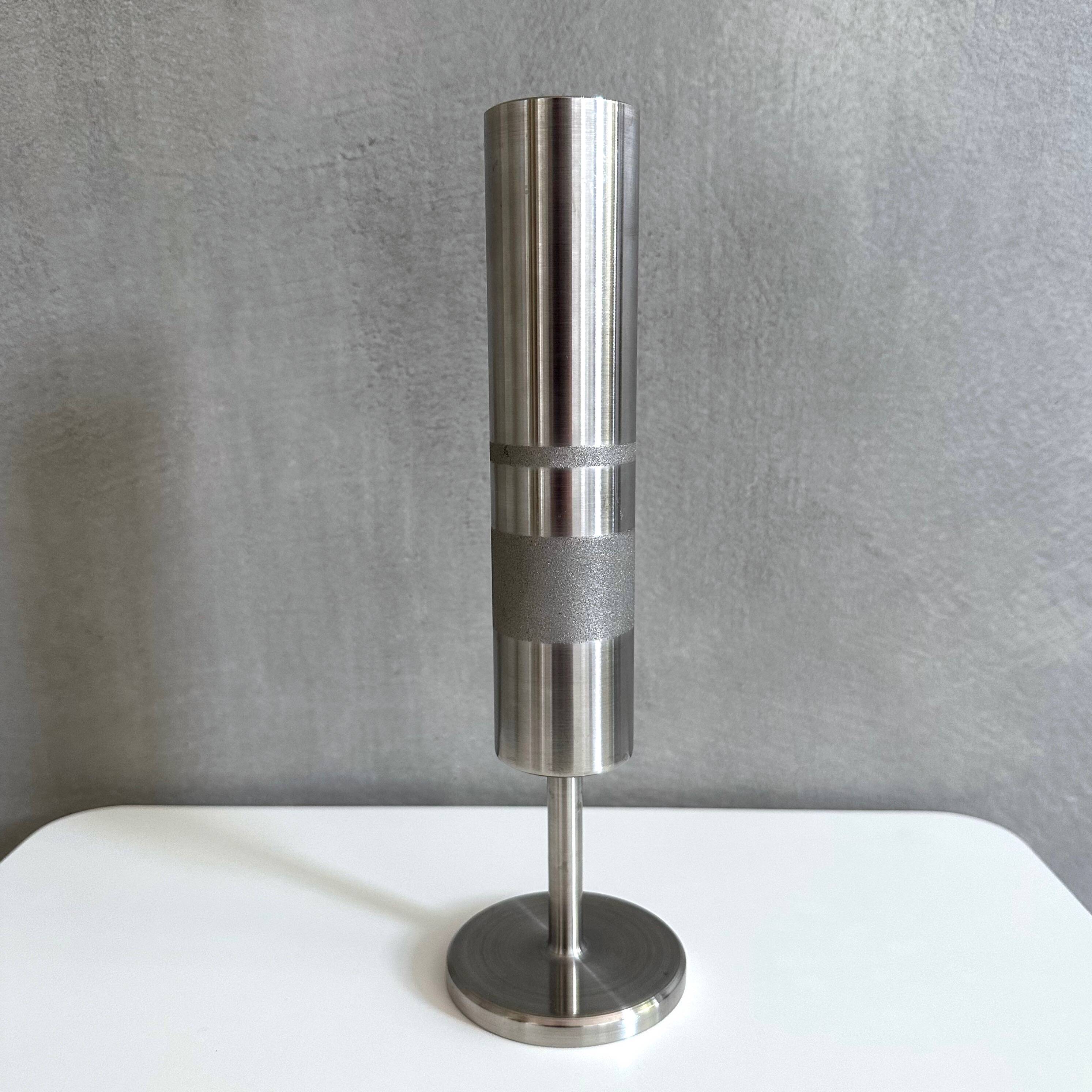 Set of 2 vases Brutalist, Mid Century Vase, Mid Century Modern, cylinder vase