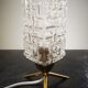 Table lamp tripod globe rectangle glass thick 100% 1970 vintage