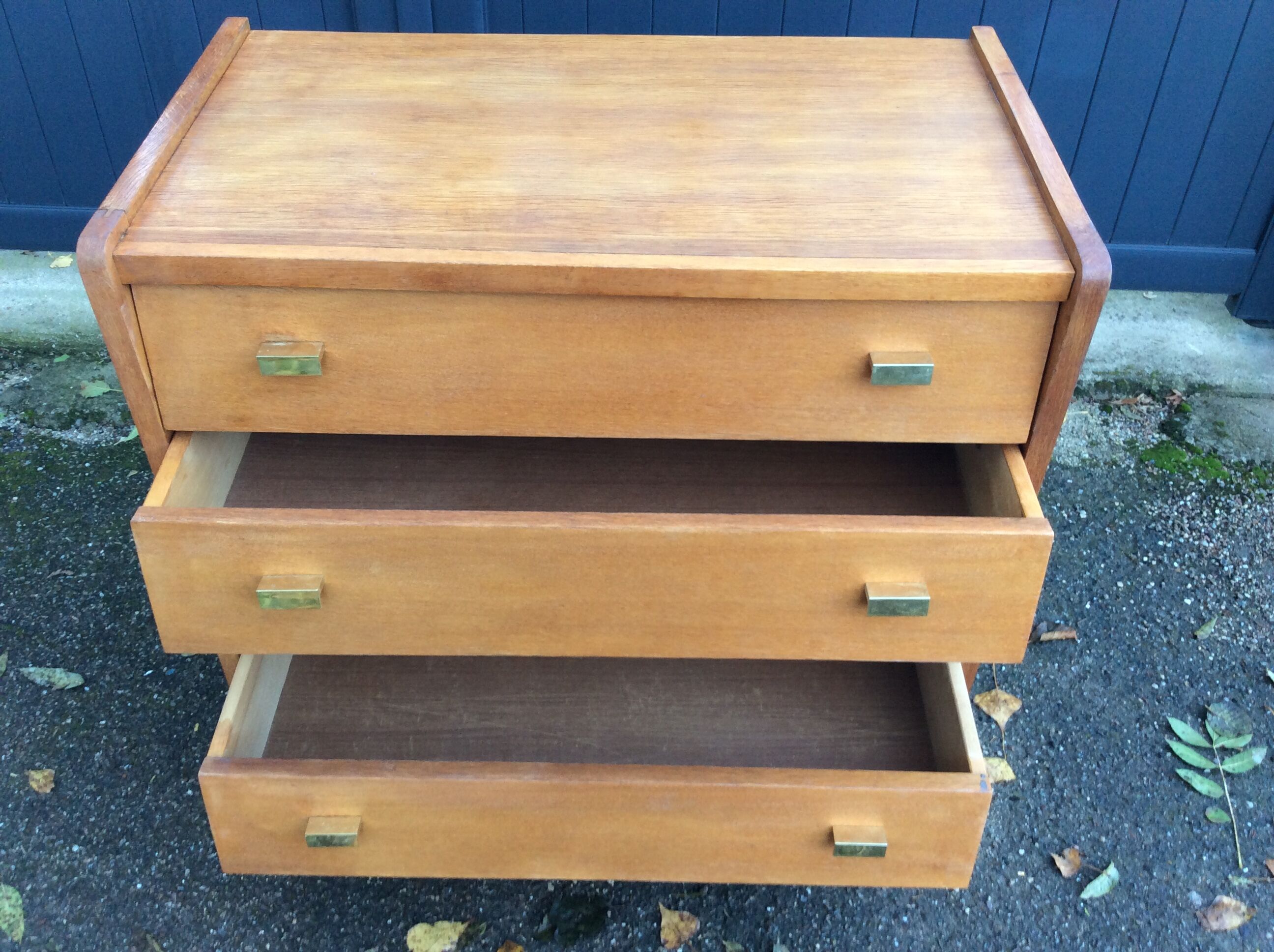 Vintage light oak dresser 1960