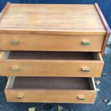 Vintage light oak dresser 1960