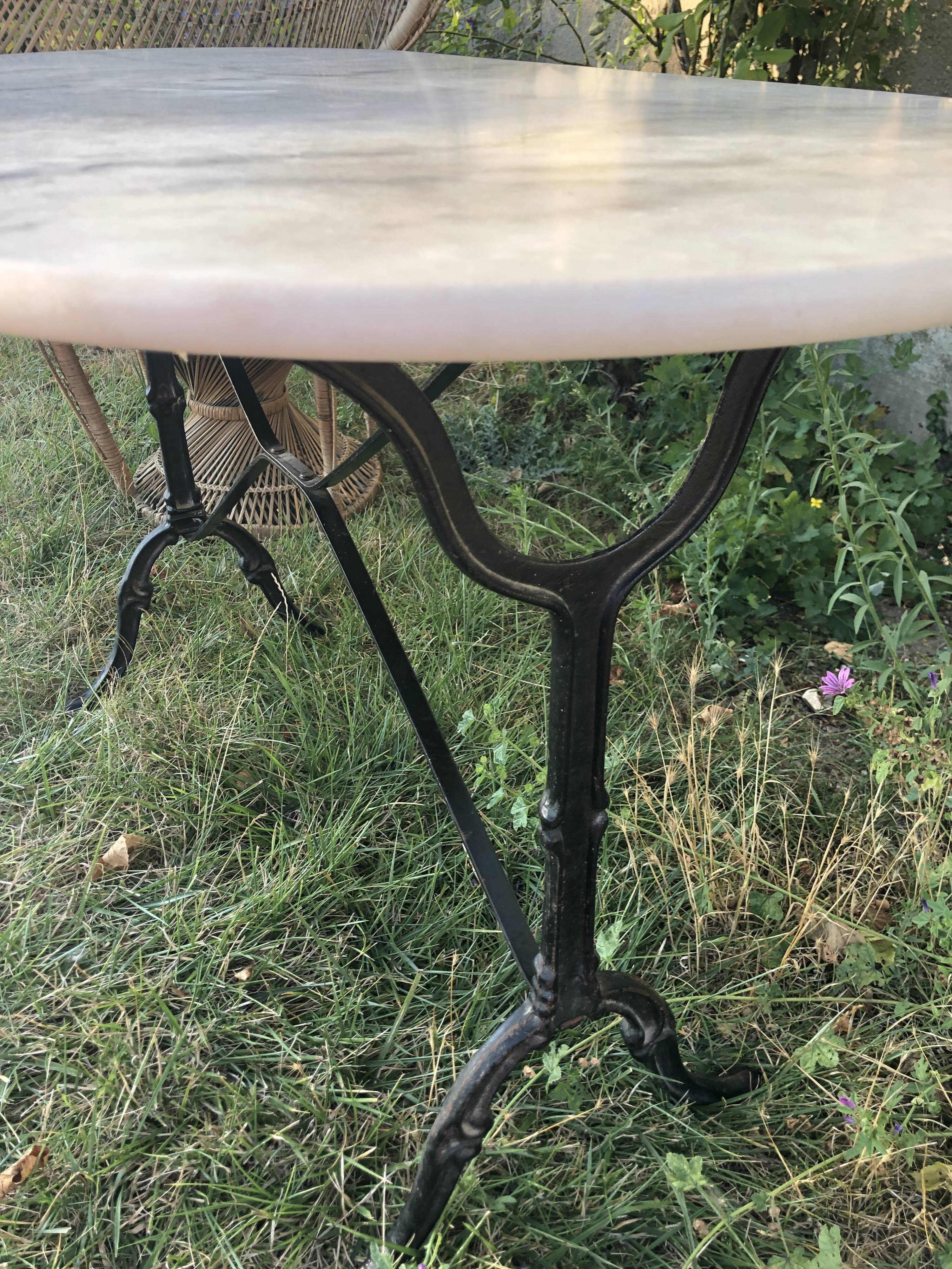 Marble bistro table