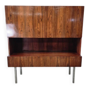 Cabinet vintage en palissandre - meuble mural