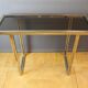 Chrome and gilded console by Romeo Riga around 1970