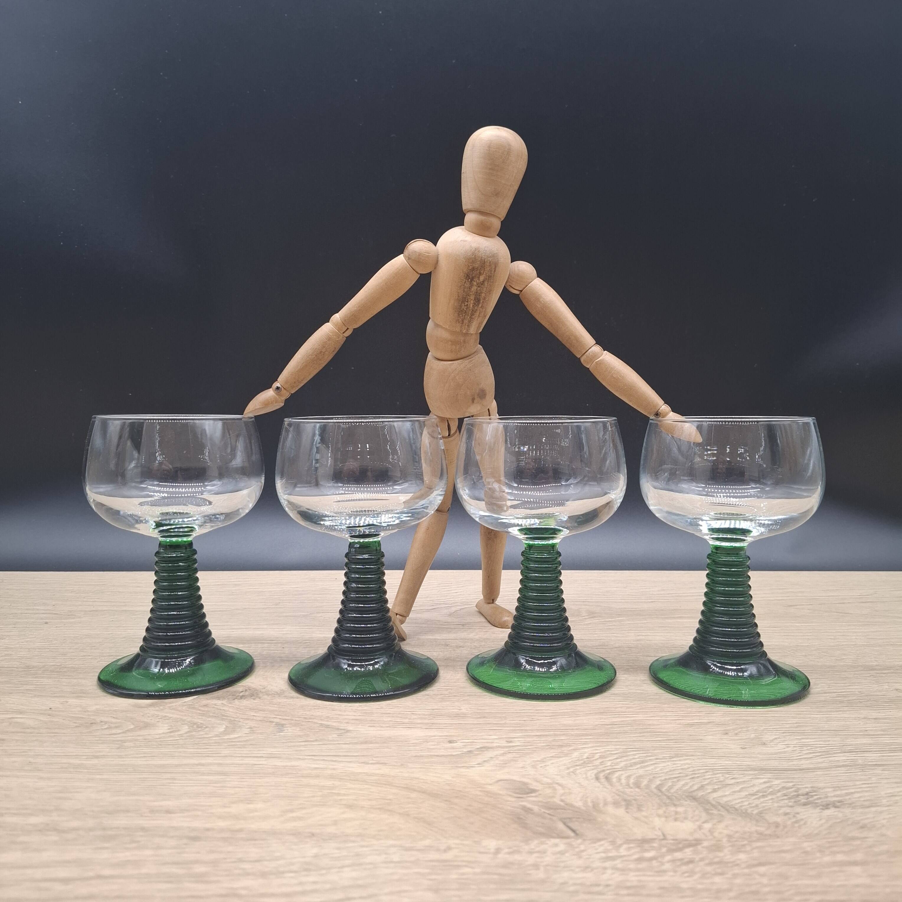 Set of 4 Roemer wine glasses