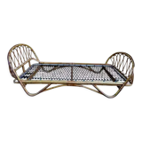 Rattan basket bed