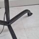 Brutalist wrought iron floor lamp