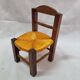 Chaises bois & scoubidou de 1970