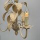 Lustre style florentin feuilles de tabac années 70