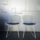 Pair of dining chairs 420 by Harry Bertoia for Knoll International, 1970s.