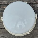 industrial ceiling lamp in opaline
