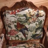 pair of Louis XV style armchairs à la reine