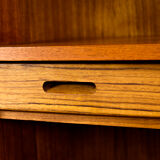 Danish Teak Highboard with Bar Compartment